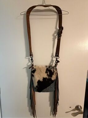 Cowhide Flap concealed carry crossbody